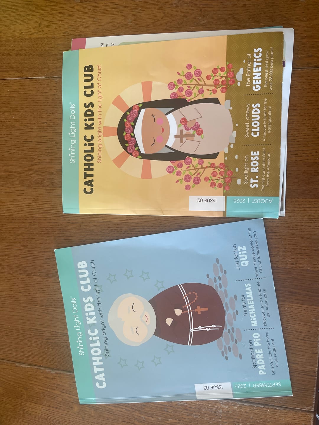 Customer photo review of Catholic Kids Club Magazine 1-Year Subscription (12 issues- 1 per month)