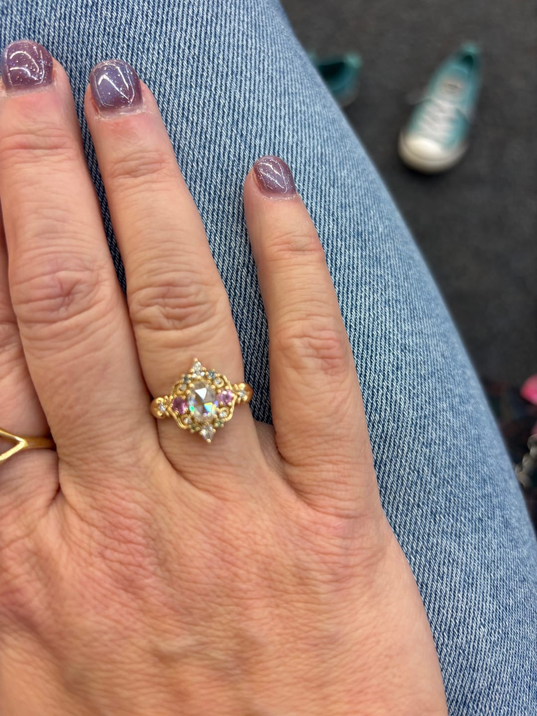 Customer photo review of Fire Child: Puffy Heart Ring