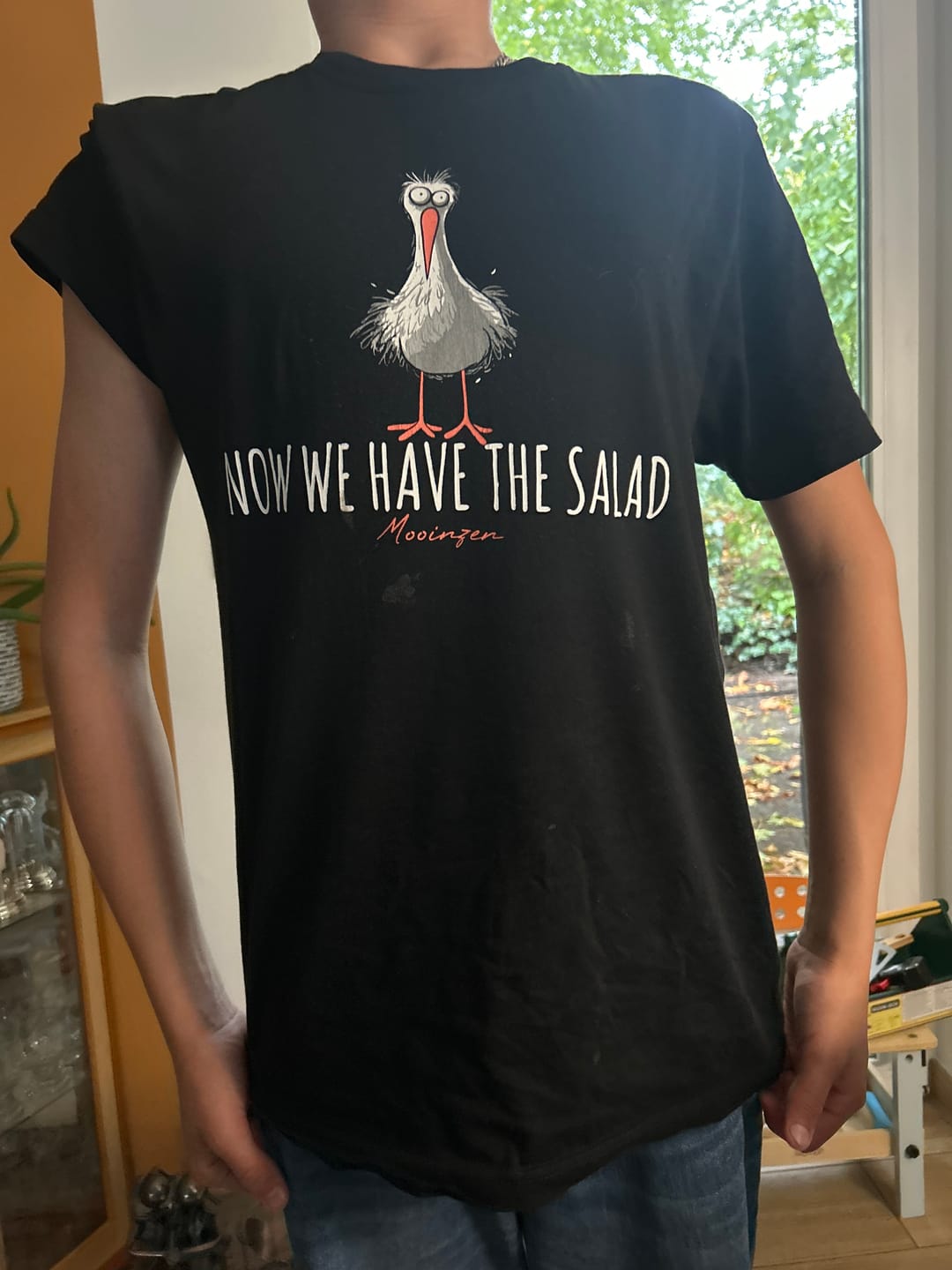 Customer photo review of Now we have the Salad · Unisex Premium Bio T-Shirt