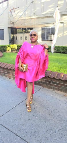 Customer photo review of Ruth Skirt Set | Pink