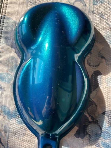 Customer photo review of Seaglass Painted Sample (Black Ground Coat)