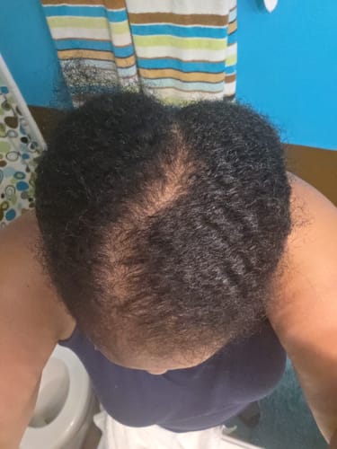 Customer photo review of Instant Dye Shampoo