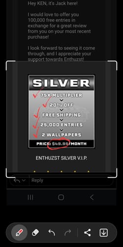 Customer photo review of ENTHUZST SILVER V.I.P.