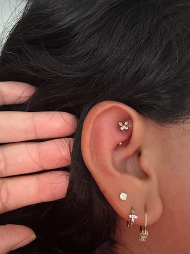Customer photo review of Piercing Aftercare Hypochlorous Acid Spray