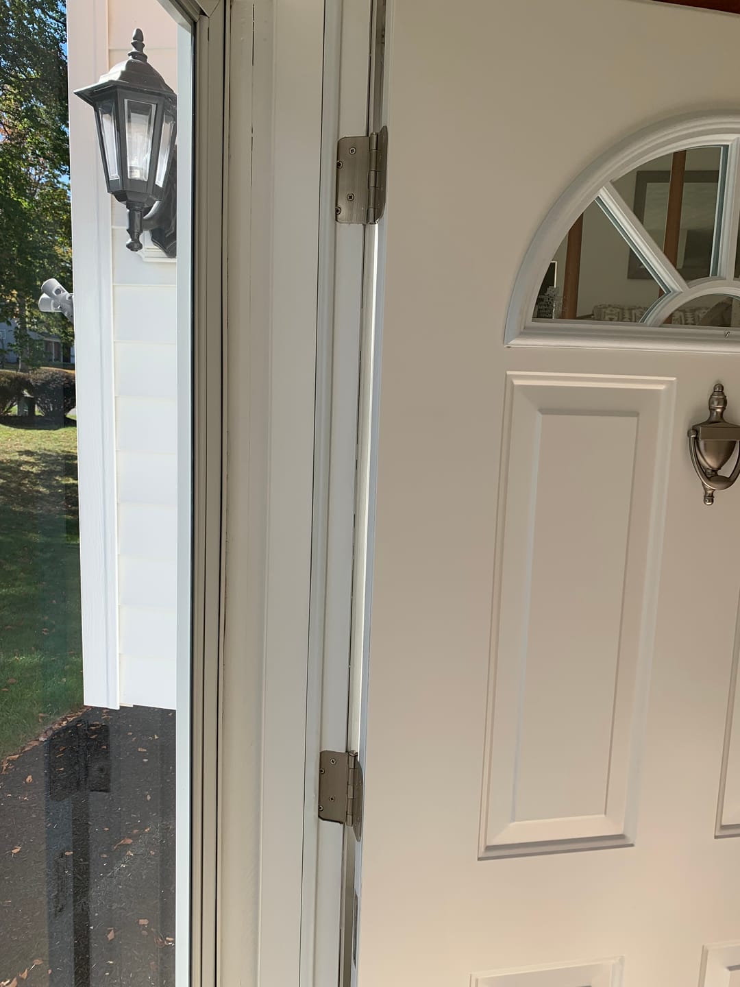 Customer photo review of Exterior Door Hinge Set (3 pieces)