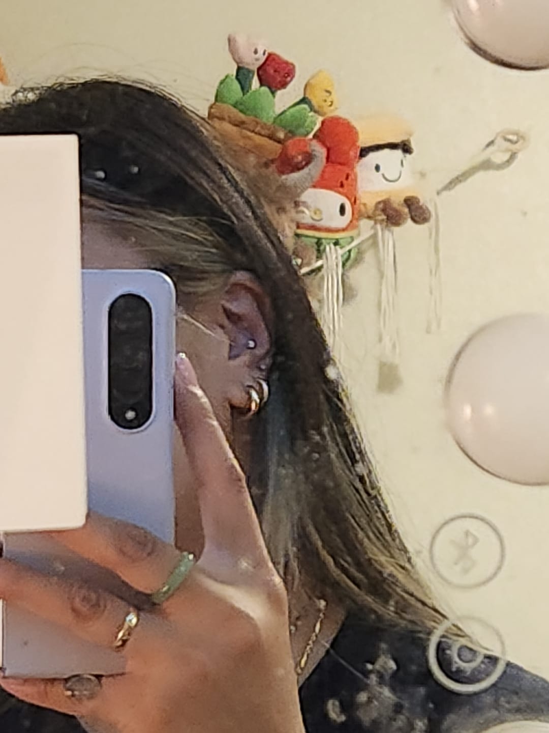 Customer photo review of Chunky Endless Hoops