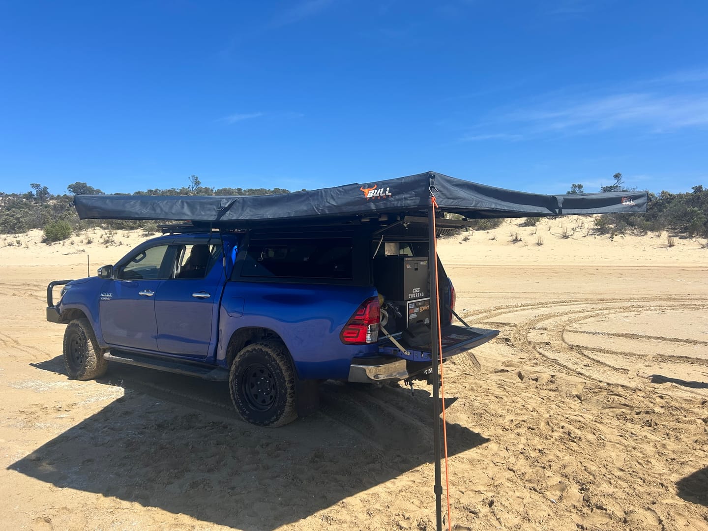 Customer photo review of Free Standing 270 Awning