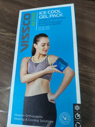 Customer photo review of Icecool Gel Pack | Re-Freezable for Instant Pain Relief & Swelling (Blue)