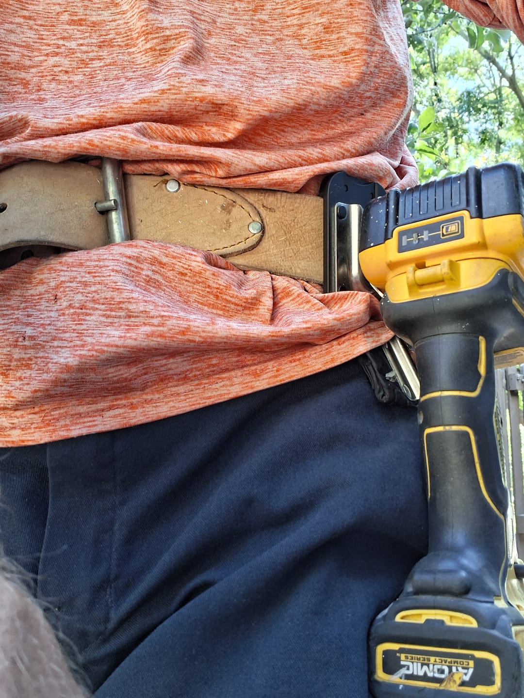 Customer photo review of PinPal Pro | Universal Gravity Locking Tool Holster