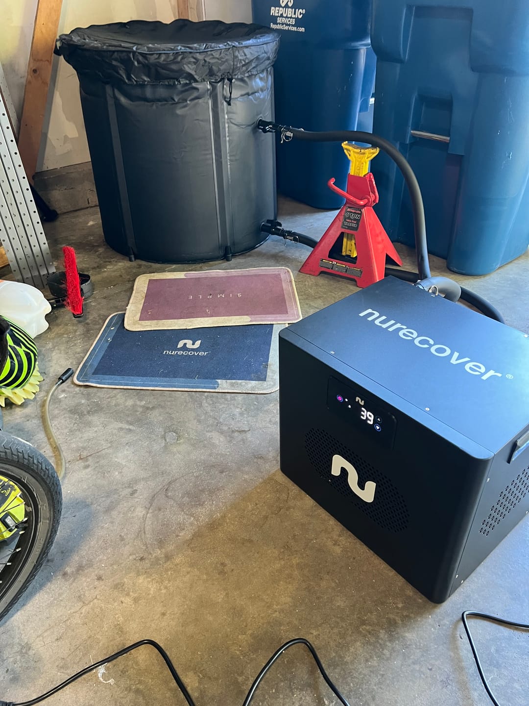 Customer photo review of nurecover Pod - Portable Ice Bath
