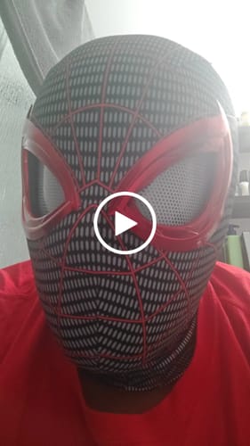 Customer video review of [NEW] Spidey Gear™ Miles Morales Mask