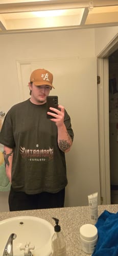 Customer photo review of 'Forged In Valor' Box T-Shirt