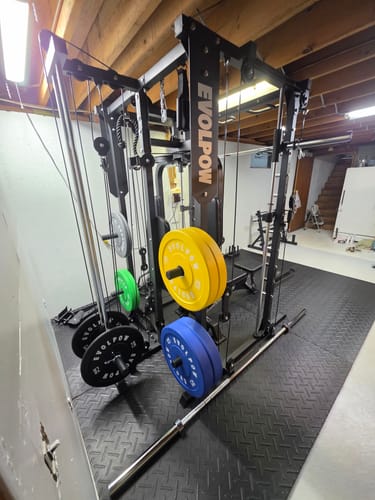 Customer photo review of EVOLPOW 7FT Home Gym Olympic Barbell 700LBS Capacity - 20KG