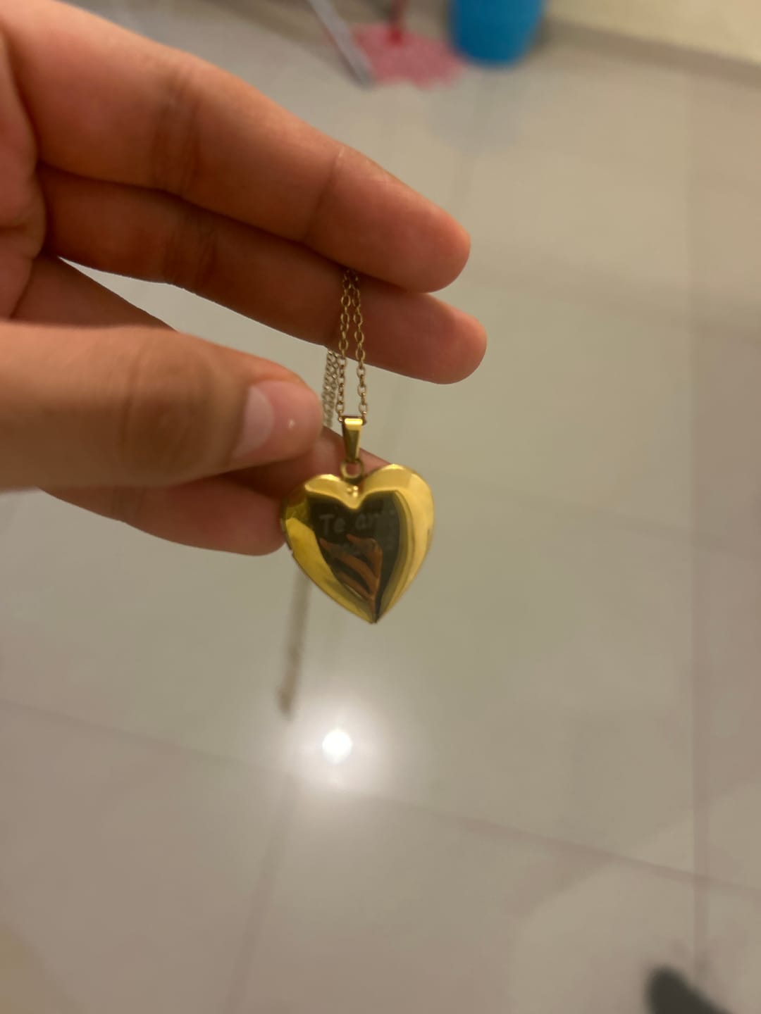 Customer photo review of Relicario Love Personalizado