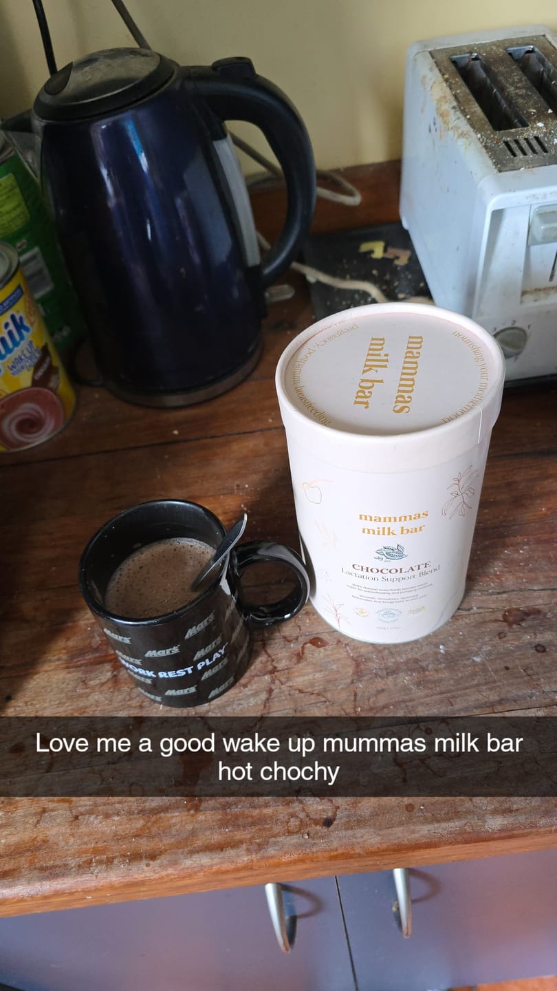 Customer photo review of Chocolate Lactation Blend