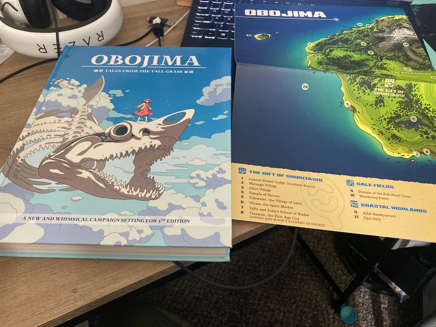 Customer photo review of Obojima: Tales from the Tall Grass – Hardcover 5E Campaign Book