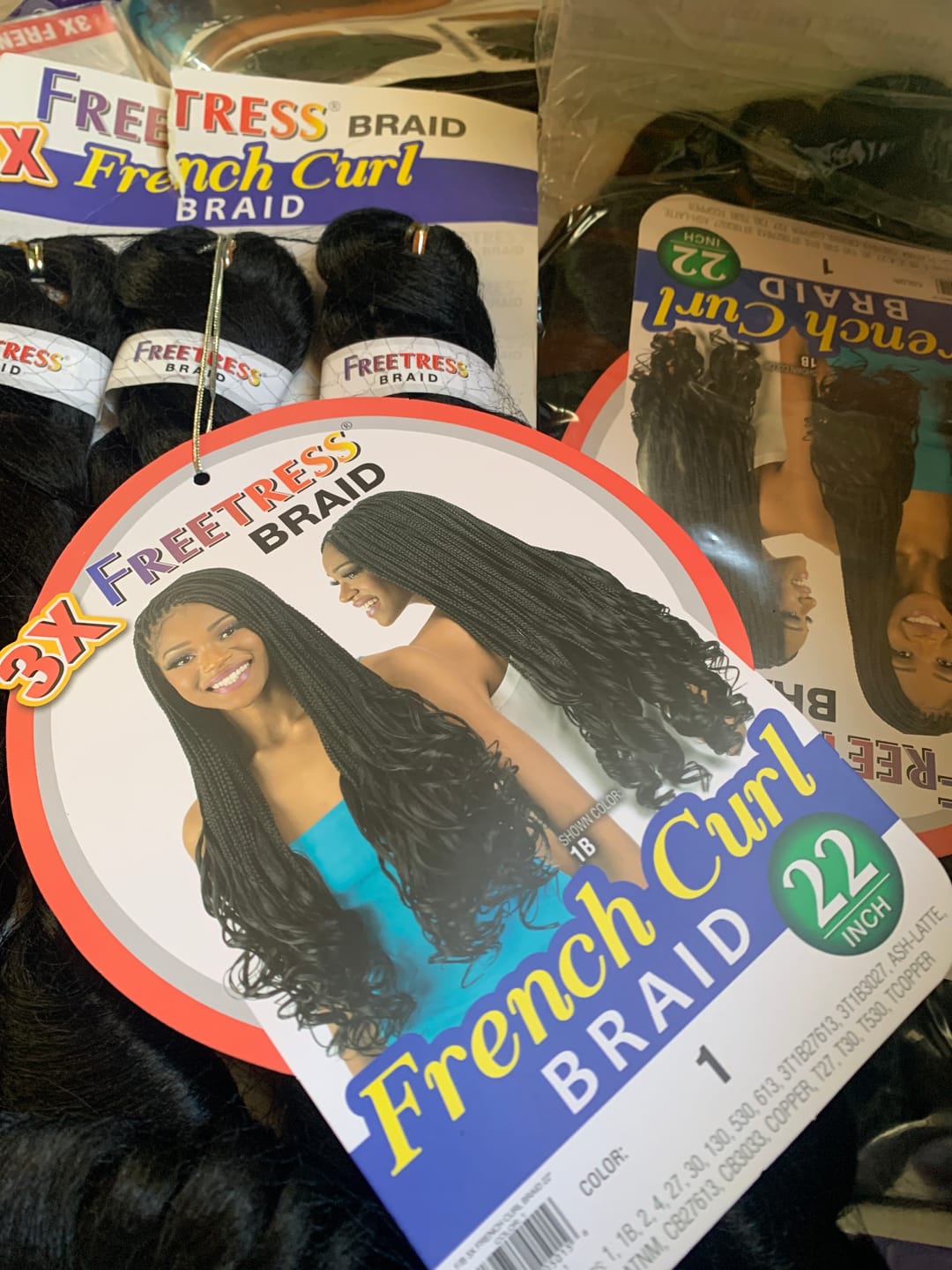 Customer photo review of Freetress Braid - 3X FRENCH CURL 22"
