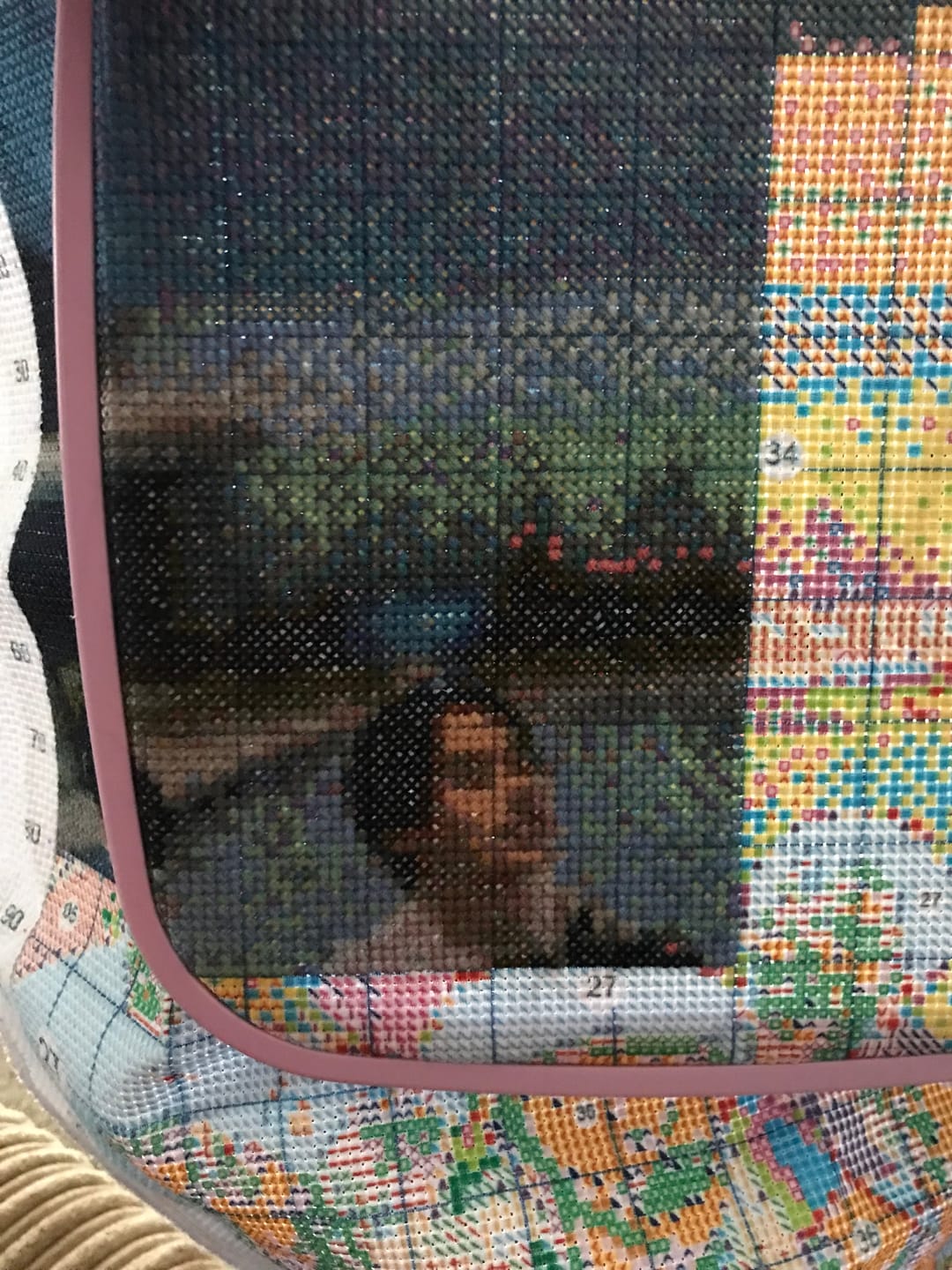 Customer photo review of Custom Cross Stitch Tapestry Kit | Just Upload Your Photo!