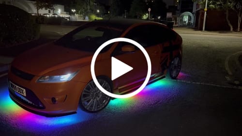 Customer video review of ELGlow® Active Universal Car Underglow Kit