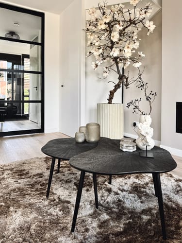 Customer photo review of Salontafel Noara - Organisch - Brons - Hout - Set van 2