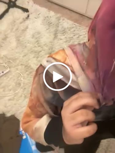 Customer video review of Printed Modal Hijab - Saffron Sunset