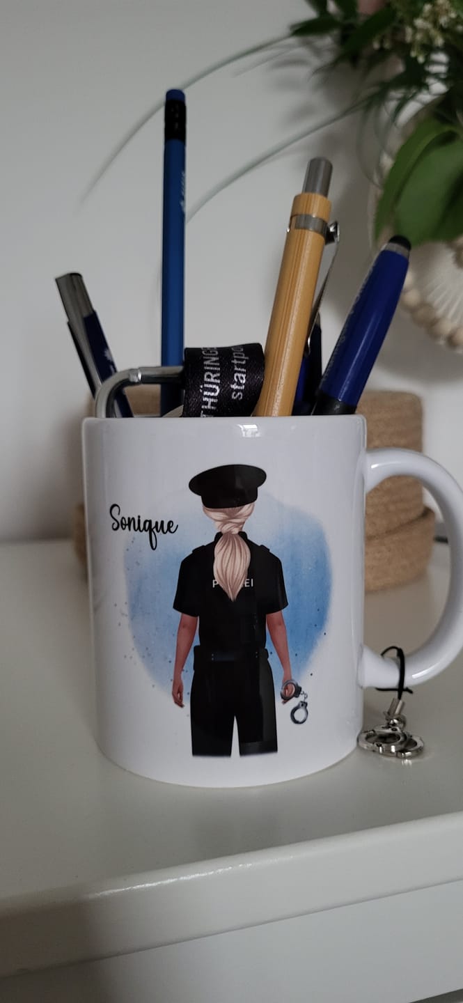 Customer photo review of Polizei Tasse / Thermobecher