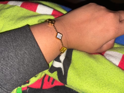 Customer photo review of Celine Clover Bracelet