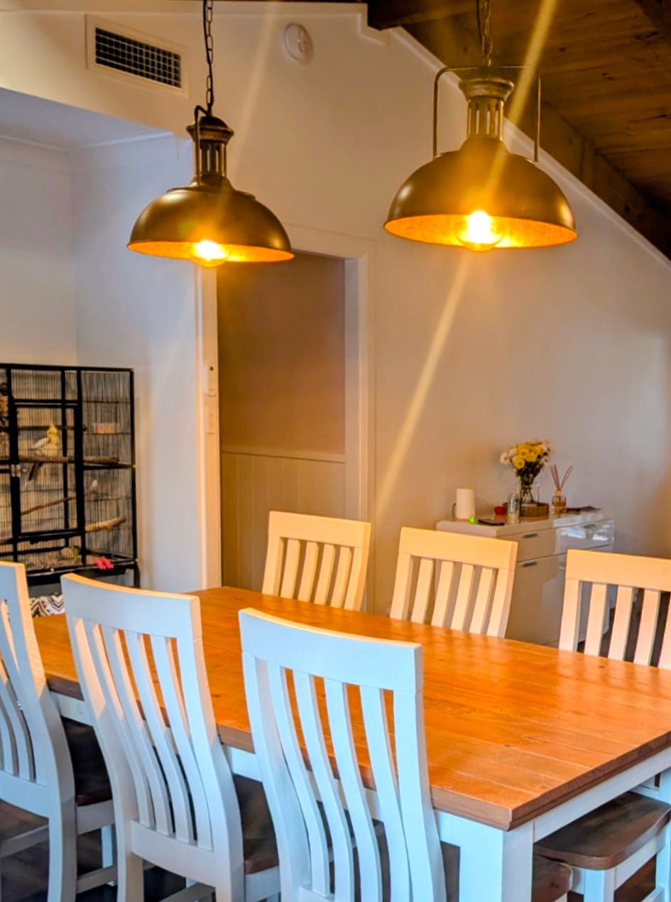 Customer photo review of Farmhouse Rustic Rusty Dome Pendant Light