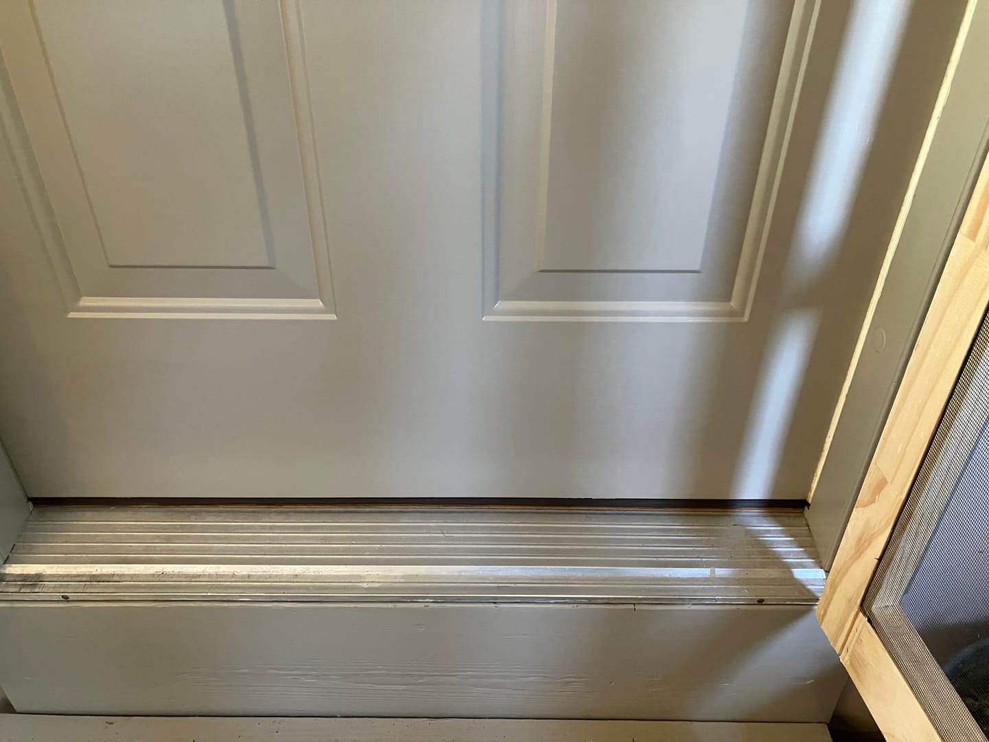 Customer photo review of Pease Slide-On Steel Door Sweep