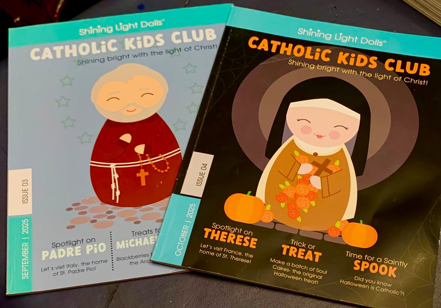 Customer photo review of Catholic Kids Club Magazine 1-Year Subscription (12 issues- 1 per month)