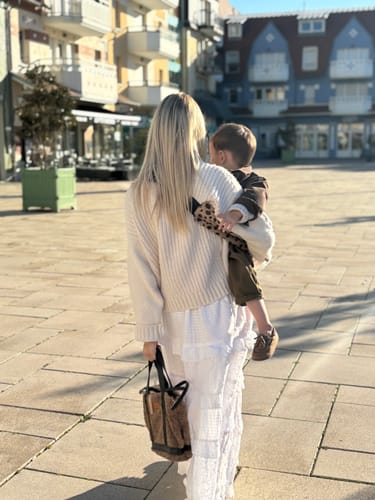 Avis photo d'un client sur Porte-bébé MomSwing - Cheetah