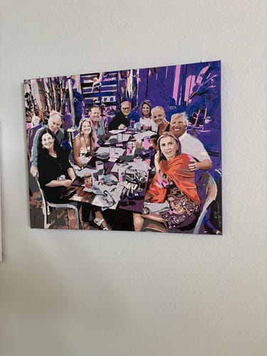 Customer photo review of Custom Paint by Numbers Kit for Personalized Artwork