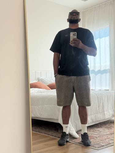 Customer photo review of Atom Oversized Tee - Black
