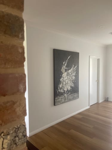 Customer photo review of Abstract People Canvas Art #AE006