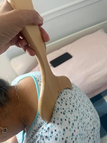 Customer photo review of ערכת עיסוי עץ 6 ב־1 – טיפול לימפטי ועיסוי אנטי־צלוליט