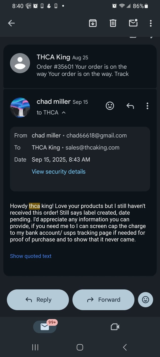 Customer photo review of THCA Live Resin Dabs
