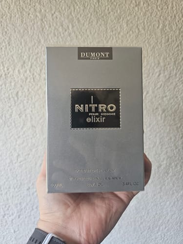 Reseña con foto de un cliente sobre Perfume Dumont Nitro Elixir POUR HOMME 100 ml EDP