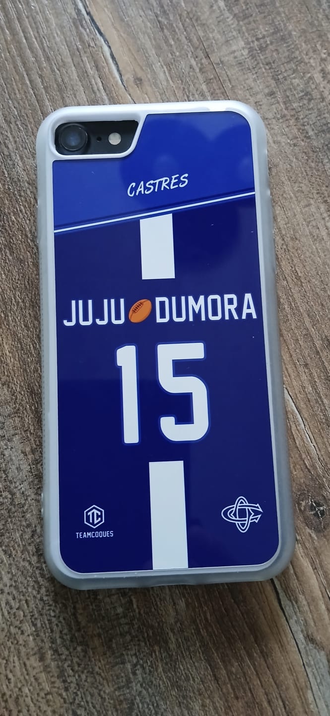 Customer photo review of Coque rugby CASTRES personnalisable - TEAMCOQUES