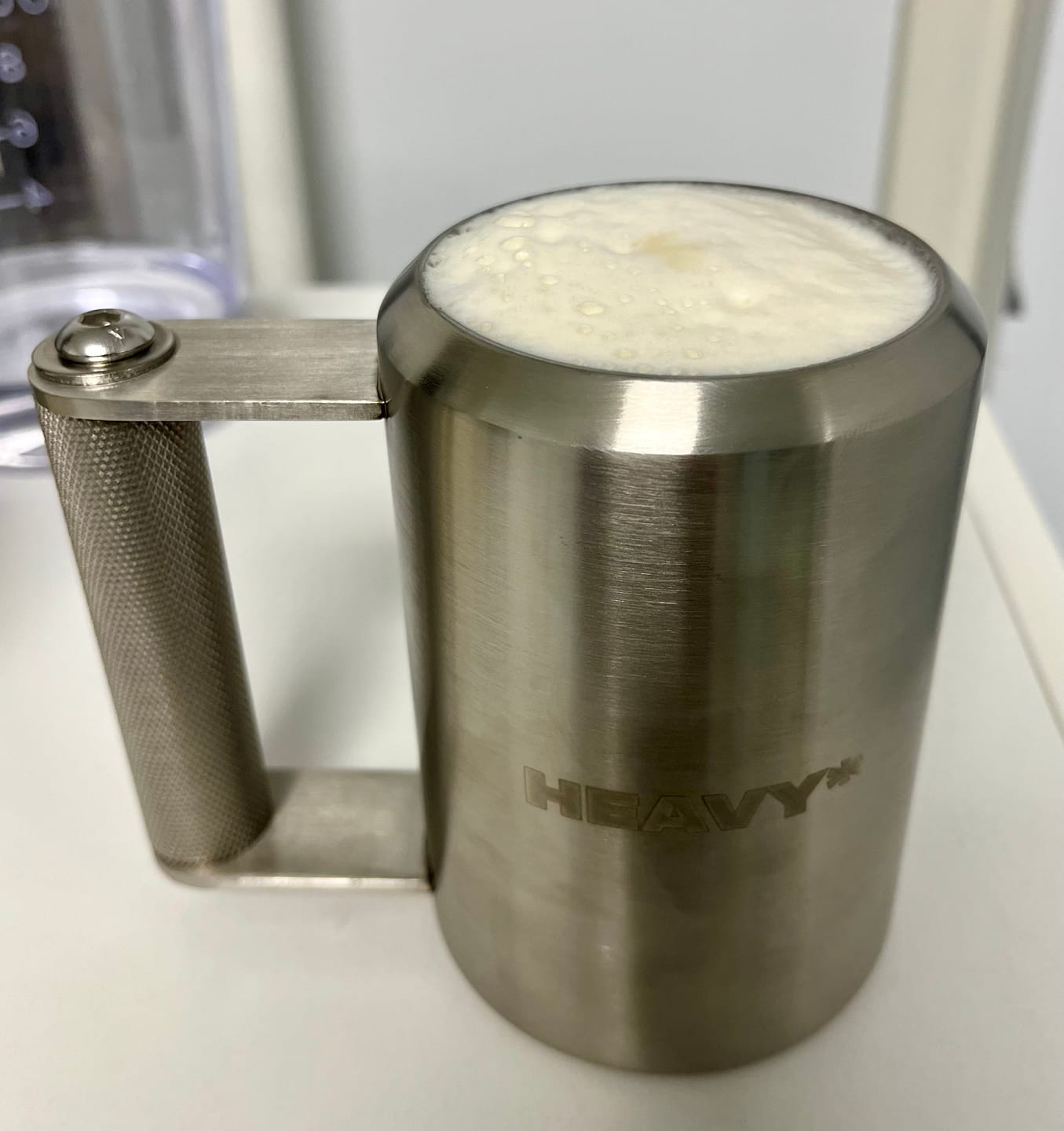 Customer photo review of 5lb HEAVY* Mug | Stainless Steel Weighted Mug