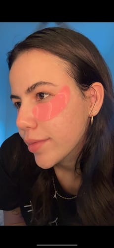 Customer photo review of Lift + Restore Collagen Eye Masks