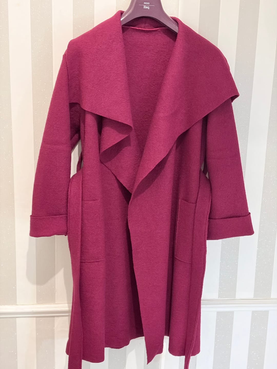 Customer photo review of Plain 100% Boiled Wool Fabric