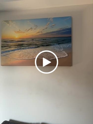 Customer video review of 'Soothing Shorelines' Framed Canvas