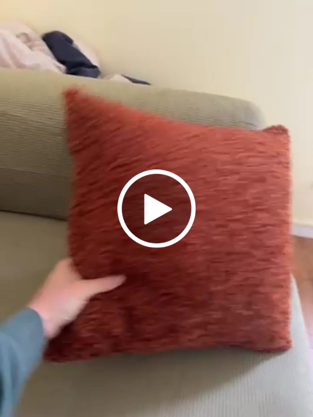 Customer video review of Lyall Red Throw Pillow