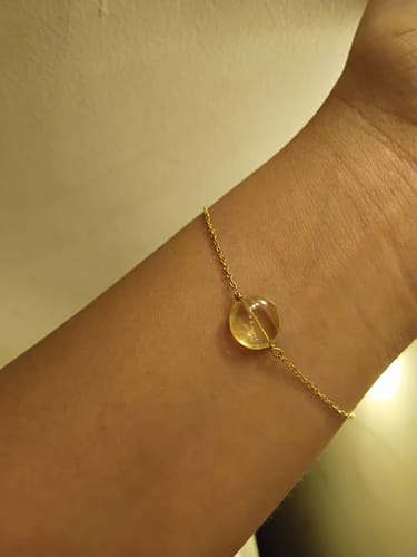 Customer photo review of matsya - Citrine Round Bracelet