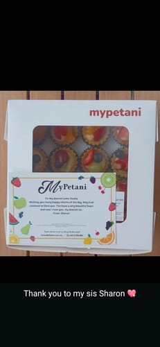 Customer photo review of Mini Fruit Tarts (Custard) [Available in Klang Valley, Seremban & Penang only]