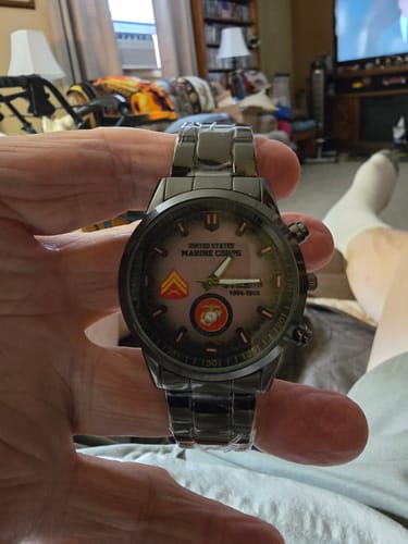 Customer photo review of American Military Watch - Personalized Watch