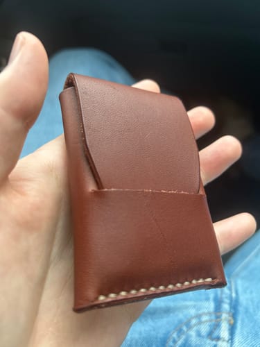 Customer photo review of Slimmad plånbok i äkta läder