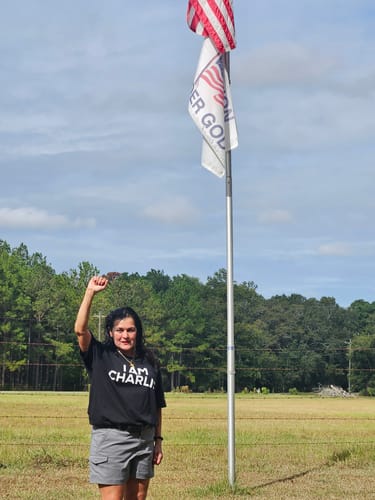 Customer photo review of I Am Charlie T-Shirt