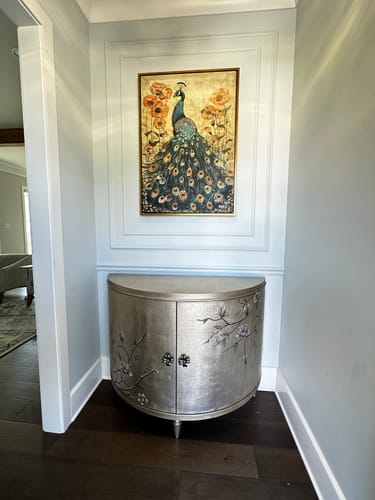 Customer photo review of Enchanted Peacock Print