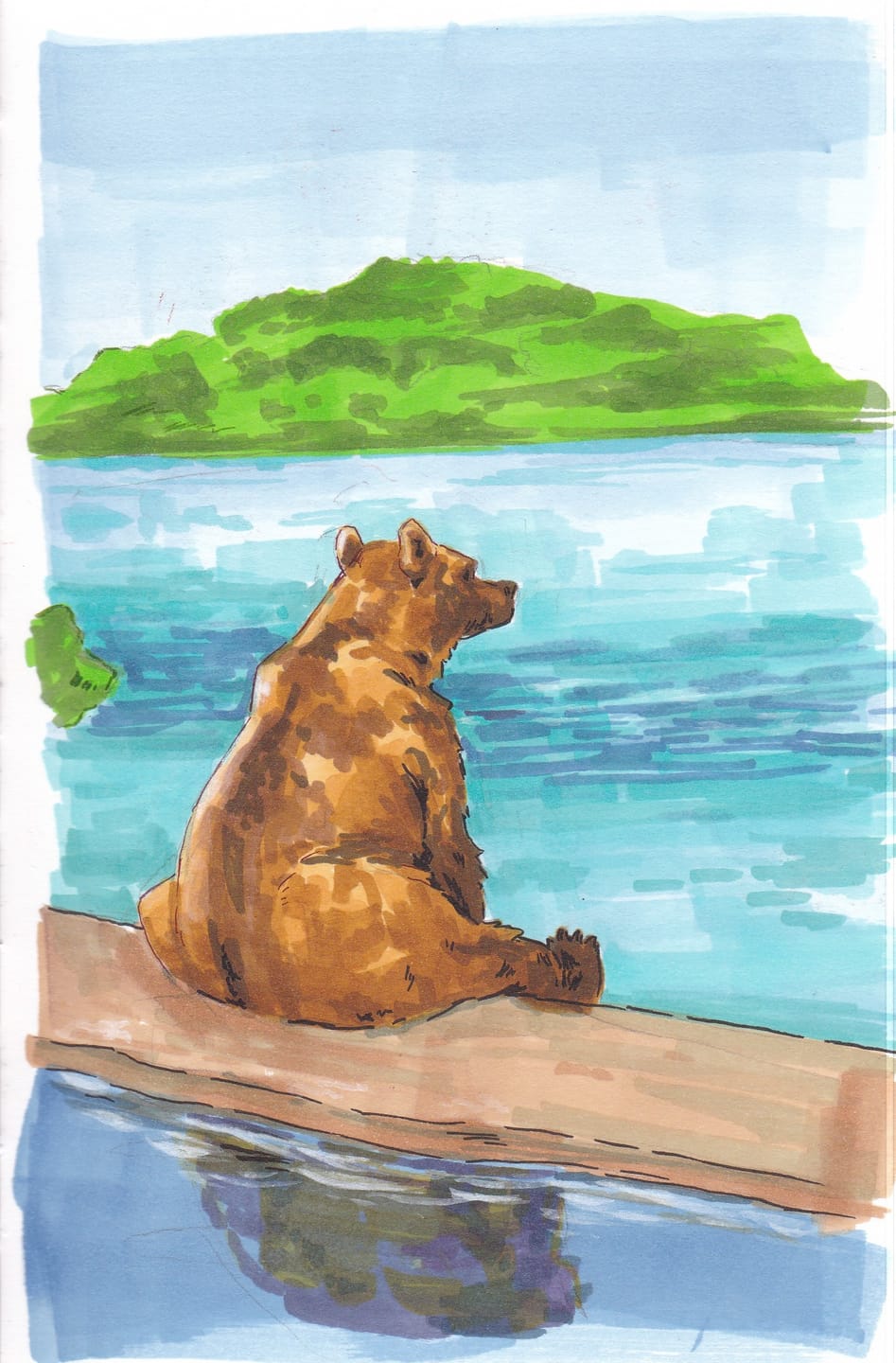 Customer photo review of Ohuhu Molokai Four Tones Extra-wide Tip Alcohol Art Markers